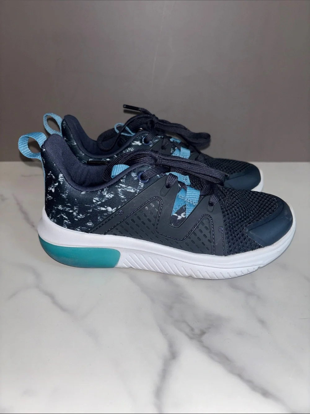 all in motion Kids Navy and Teal Athletic Sneakers